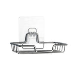 Portasapone da bagno a parete in acciaio inossidabile da 4 pezzi, stile:, Single Layer With Sticker, Single Layer Curved With Sticker