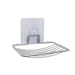 Portasapone da bagno a parete in acciaio inossidabile da 4 pezzi, stile:, Single Layer With Sticker, Single Layer Curved With Sticker