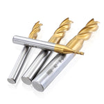 Fresa frontale in acciaio ad alta velocità e alluminio con fresa a codolo cilindrico placcata in titanio, 7 PCS/Set, 10 PCS/Set, 11 PCS/Set