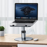 Oatsbasf 03597 Staffa di sollevamento per notebook in lega di alluminio Staffa per sollevamento del computer portatile Staffa per dissipazione del calore Tavolo pieghevole mobile, Stile:, Elite Version-Silver, Elite Version-Gray, Deluxe Edition-Silver ...