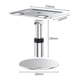 Oatsbasf 03597 Staffa di sollevamento per notebook in lega di alluminio Staffa per sollevamento del computer portatile Staffa per dissipazione del calore Tavolo pieghevole mobile, Stile:, Elite Version-Silver, Elite Version-Gray, Deluxe Edition-Silver ...