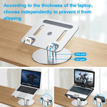 Oatsbasf 03597 Staffa di sollevamento per notebook in lega di alluminio Staffa per sollevamento del computer portatile Staffa per dissipazione del calore Tavolo pieghevole mobile, Stile:, Elite Version-Silver, Elite Version-Gray, Deluxe Edition-Silver ...