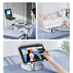 Oatsbasf 03597 Staffa di sollevamento per notebook in lega di alluminio Staffa per sollevamento del computer portatile Staffa per dissipazione del calore Tavolo pieghevole mobile, Stile:, Elite Version-Silver, Elite Version-Gray, Deluxe Edition-Silver ...