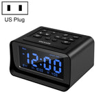 Sveglia digitale a LED per camera da letto con porta di ricarica USB Orologio a piattaforma elettronica con temperatura radio, US Plug, EU Plug, UK Plug