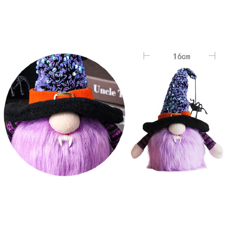 Forniture decorative di Halloween Brillante bambola senza volto, Orange, Purple