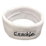 2 pezzi Enochle Sports fascia assorbente per il sudore fascia in cotone pettinato, Enochle Headband (Yellow)
