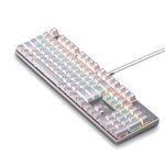 104 tasti Green Shaft RGB Tastiera luminosa Gioco per computer Tastiera meccanica in metallo cablata USB, Lunghezza cavo: 1,5 m, Stile:, Ordinary Version (Black), Ordinary Version (White), Double Imposition Version (White Pink)                         ...