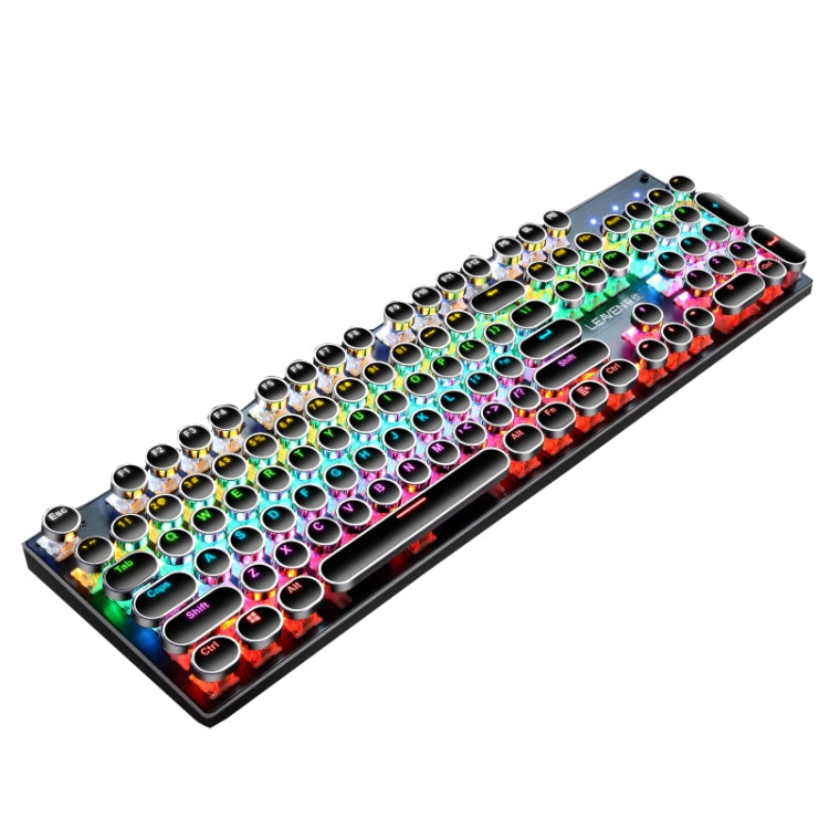 104 tasti Green Shaft RGB Tastiera luminosa Gioco per computer Tastiera meccanica in metallo cablata USB, Lunghezza cavo: 1,5 m, Stile:, Ordinary Version (Black), Ordinary Version (White), Double Imposition Version (White Pink)                         ...