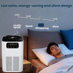 Diffusore di aromaterapia da tavolo con ioni negativi, purificatore d'aria per la rimozione di odori e formaldeide., US Plug