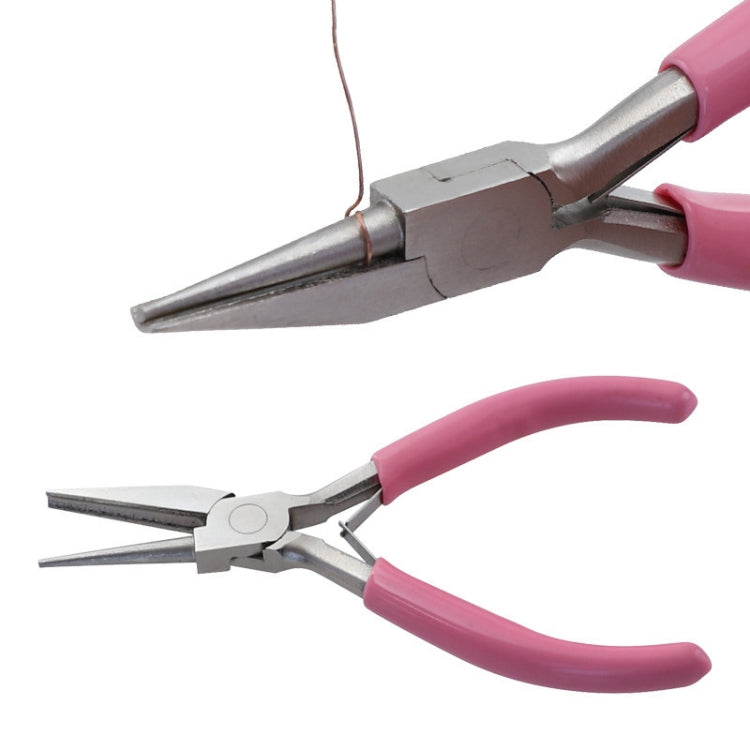 Pinze per avvolgimento mini filo da 5 pollici Pinze per gioielli Pinze per utensili a becchi semitondi semi-incassati, 1-section