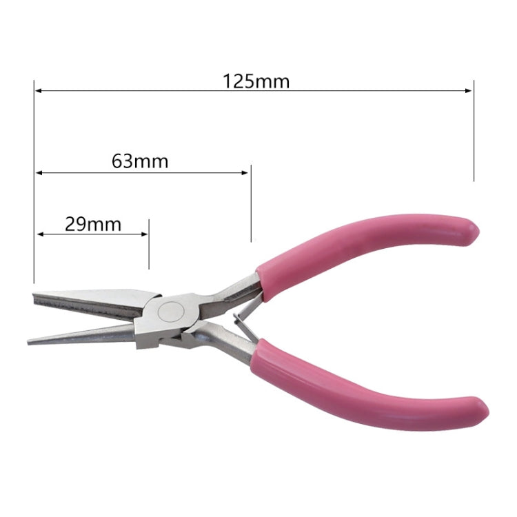 Pinze per avvolgimento mini filo da 5 pollici Pinze per gioielli Pinze per utensili a becchi semitondi semi-incassati, 1-section