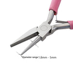 Pinze per avvolgimento mini filo da 5 pollici Pinze per gioielli Pinze per utensili a becchi semitondi semi-incassati, 1-section