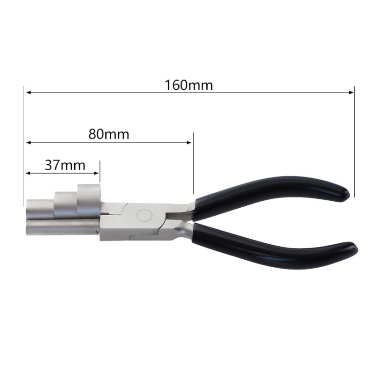 3 in 1 Pinze a becchi tondi a bocca piatta da 6 pollici Mini pinze per gioielli fai-da-te Pinze a carica manuale, 3-section