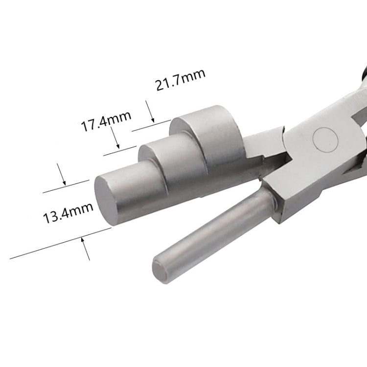 3 in 1 Pinze a becchi tondi a bocca piatta da 6 pollici Mini pinze per gioielli fai-da-te Pinze a carica manuale, 3-section