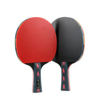 HUIESON HS-CPPX5 Set di racchette da allenamento per ping pong a cinque stelle in fibra di carbonio a doppia faccia con adesivo inverso, specifica:, Hand-shake Grip Racket, Pen Hold Grip Racket, Hand-shake Grip + Pen Hold Grip Racket