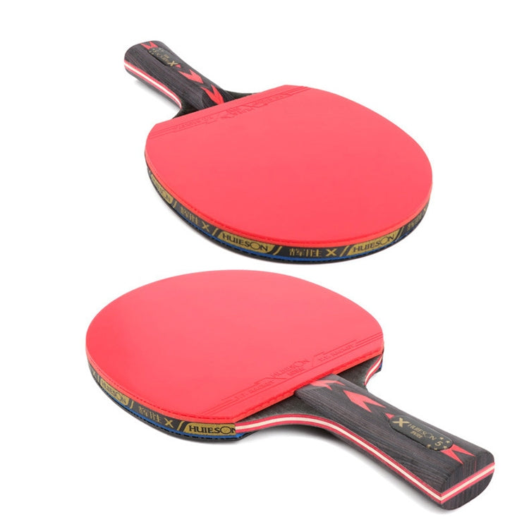 HUIESON HS-CPPX5 Set di racchette da allenamento per ping pong a cinque stelle in fibra di carbonio a doppia faccia con adesivo inverso, specifica:, Hand-shake Grip Racket, Pen Hold Grip Racket, Hand-shake Grip + Pen Hold Grip Racket