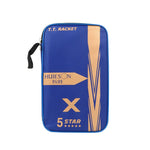 HUIESON HS-CPPX5 Set di racchette da allenamento per ping pong a cinque stelle in fibra di carbonio a doppia faccia con adesivo inverso, specifica:, Hand-shake Grip Racket, Pen Hold Grip Racket, Hand-shake Grip + Pen Hold Grip Racket