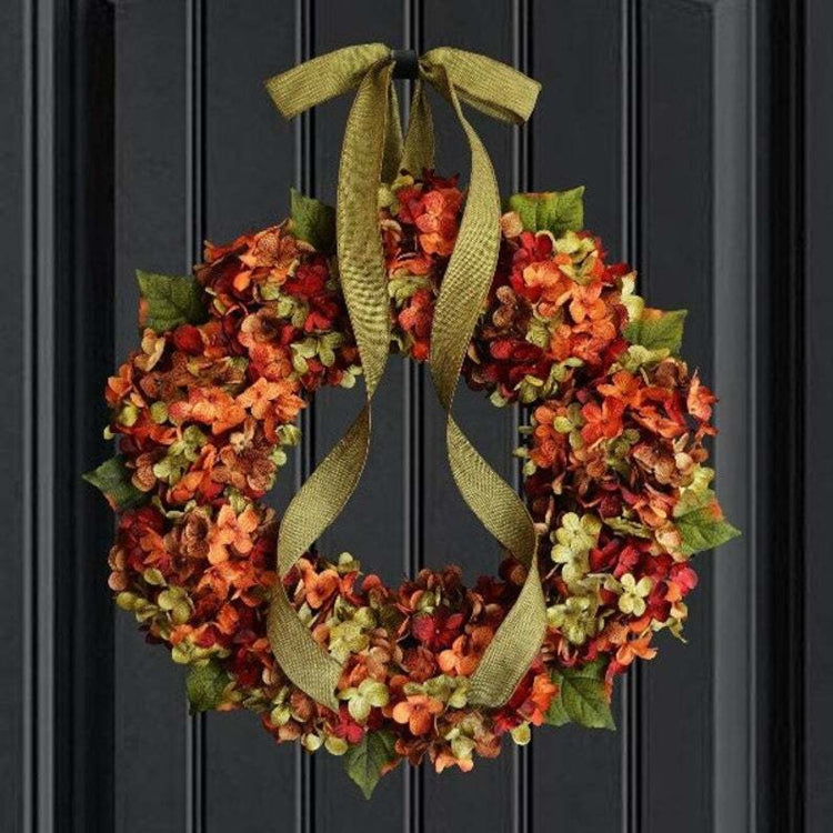Ornamento natalizio con fiori artificiali da appendere alla porta della ghirlanda di ortensie, 30cm, 35cm
