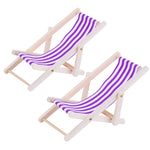 2 PZ 1:12 Beach Lounge Chair Simulation Model Outdoor Beach Scene Shooting Puntelli possono essere piegati, Beach Lounge Chair(Red), Beach Lounge Chair(Purple), Beach Lounge Chair(Yellow), Beach Lounge Chair(Sky Blue), Beach Lounge Chair(Royal Blue)