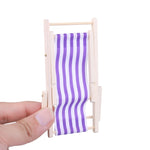 2 PZ 1:12 Beach Lounge Chair Simulation Model Outdoor Beach Scene Shooting Puntelli possono essere piegati, Beach Lounge Chair(Red), Beach Lounge Chair(Purple), Beach Lounge Chair(Yellow), Beach Lounge Chair(Sky Blue), Beach Lounge Chair(Royal Blue)