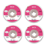 4 PCS Filo di Seta Carenza di Stagno Con Basso Residuo Striscia BGA Per Rimuovere Stagno Striscia di Saldatura Manutenzione Elettronica Materiale di Saldatura, CP-2015 2.0mm x 1.5m, CP-2515 2.5mm x 1.5m, CP-3015 3.0mm x 1.5m, CP-3515 3.5mm x 1.5m
