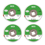 4 PCS Filo di Seta Carenza di Stagno Con Basso Residuo Striscia BGA Per Rimuovere Stagno Striscia di Saldatura Manutenzione Elettronica Materiale di Saldatura, CP-2015 2.0mm x 1.5m, CP-2515 2.5mm x 1.5m, CP-3015 3.0mm x 1.5m, CP-3515 3.5mm x 1.5m