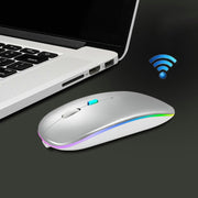Y20 4 tasti bagliore colorato ricarica mouse muto gioco per notebook mouse wireless, 2.4G Version (Black), 2.4G Version (Blue), 2.4G Version (Green), 2.4G Version (Silver), 2.4G Version (White), 2.4G Version (Pink), 2.4G Version (Gold)                 ...