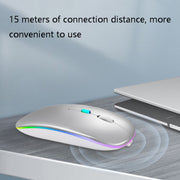 Y20 4 tasti bagliore colorato ricarica mouse muto gioco per notebook mouse wireless, 2.4G Version (Black), 2.4G Version (Blue), 2.4G Version (Green), 2.4G Version (Silver), 2.4G Version (White), 2.4G Version (Pink), 2.4G Version (Gold)                 ...