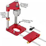 Posizionamento accurato Trapano per cintura Trapano per legno Strumento per localizzatore per la lavorazione del legno, stile:, Plastic (Red), Metal  (Red), Plastic  (Black), Metal (Black)