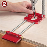 Posizionamento accurato Trapano per cintura Trapano per legno Strumento per localizzatore per la lavorazione del legno, stile:, Plastic (Red), Metal  (Red), Plastic  (Black), Metal (Black)