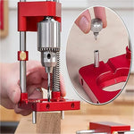 Posizionamento accurato Trapano per cintura Trapano per legno Strumento per localizzatore per la lavorazione del legno, stile:, Plastic (Red), Metal  (Red), Plastic  (Black), Metal (Black)