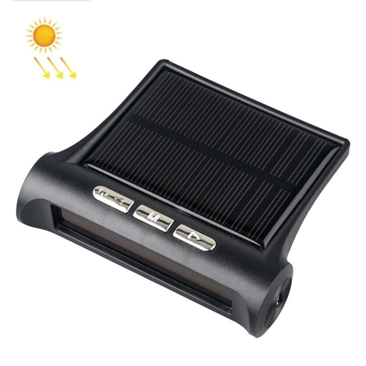 T1 Sistema di monitoraggio della pressione dei pneumatici solare wireless montato su veicolo Termometro per la pressione dei pneumatici per veicoli per uso generico, T1