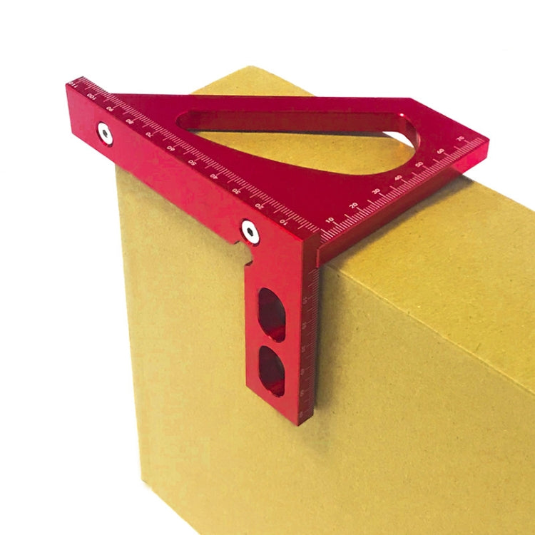 Strumenti per la lavorazione del legno Lega di alluminio Righello triangolare righello multifunzione quadrato a 90 gradi, 90 Degree Square Ruler