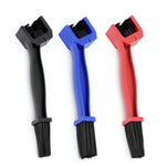 5 PCS BG-7168 Spazzola per la pulizia di biciclette e moto Spazzola a catena a tre lati, 5 PCS Red, 5 PCS Blue, 5 PCS Black, Red + Small Brush, Blue + Small Brush