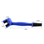 5 PCS BG-7168 Spazzola per la pulizia di biciclette e moto Spazzola a catena a tre lati, 5 PCS Red, 5 PCS Blue, 5 PCS Black, Red + Small Brush, Blue + Small Brush