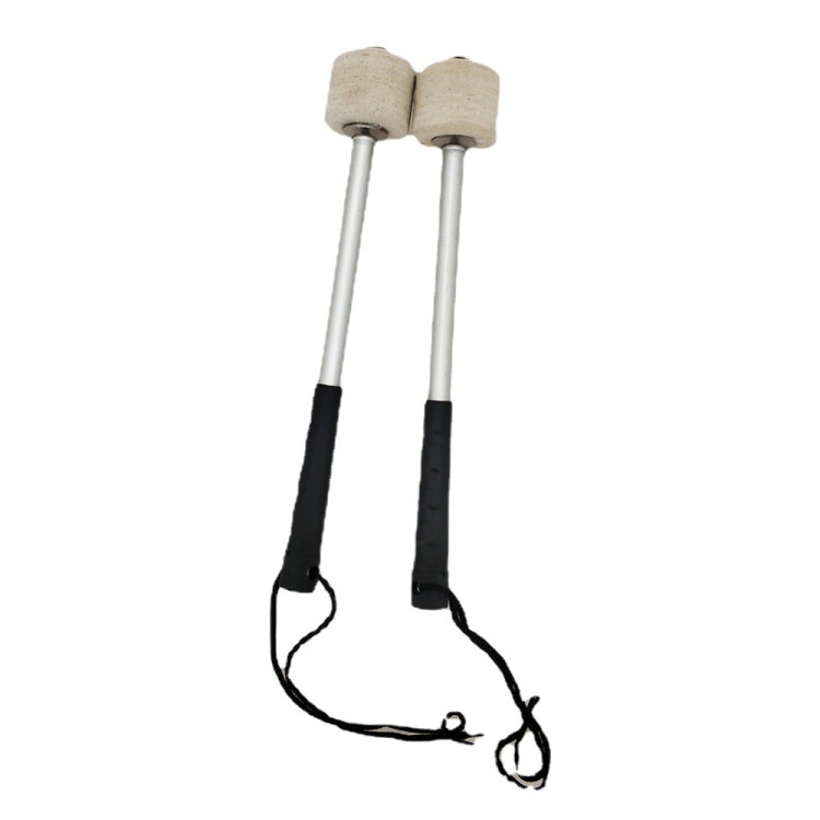Accessori per percussioni Bacchette antiscivolo in feltro di lana in acciaio inossidabile Esercitati a suonare i martelli della grancassa, Drum Hammers