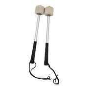 Accessori per percussioni Bacchette antiscivolo in feltro di lana in acciaio inossidabile Esercitati a suonare i martelli della grancassa, Drum Hammers