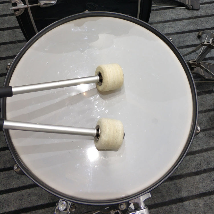 Accessori per percussioni Bacchette antiscivolo in feltro di lana in acciaio inossidabile Esercitati a suonare i martelli della grancassa, Drum Hammers