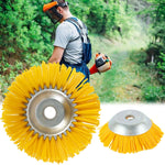 Spazzola per diserbo a forma di ciotola con testa per diserbo in filo di nylon da 8 pollici, 8 Inch Weeding Brush