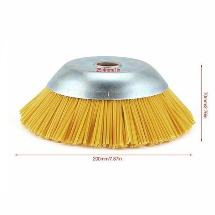 Spazzola per diserbo a forma di ciotola con testa per diserbo in filo di nylon da 8 pollici, 8 Inch Weeding Brush