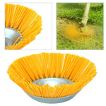 Spazzola per diserbo a forma di ciotola con testa per diserbo in filo di nylon da 8 pollici, 8 Inch Weeding Brush