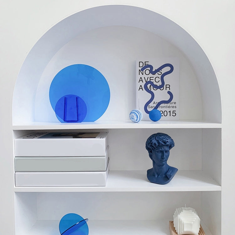 Puntelli per foto ornamentali per sfondo da studio, Translucent Blue Round Sheet, Translucent Blue Cross Circle, Blue Round Acrylic Ornament, Blue Square Acrylic Ornament, Acrylic Clock, Translucent Acrylic Clock, Blue Ball Rubik Cube, Blue Plaster    ...