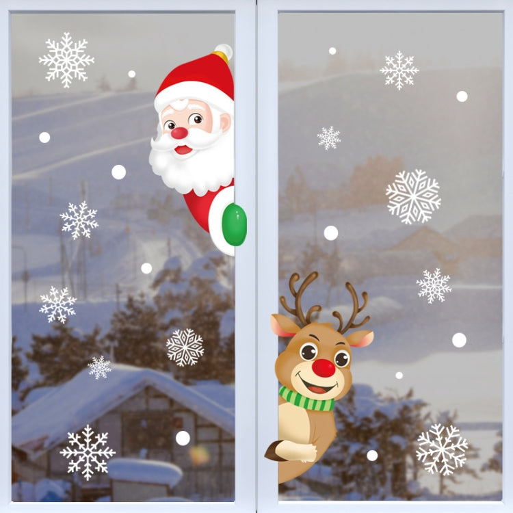 Set 5 adesivi elettrostatici per finestra Natale 35x25 cm