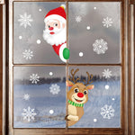5 set di adesivi per griglia per finestra di Natale Decorazione per finestra in vetro alce di Babbo Natale, XC008, XC009, BQ027