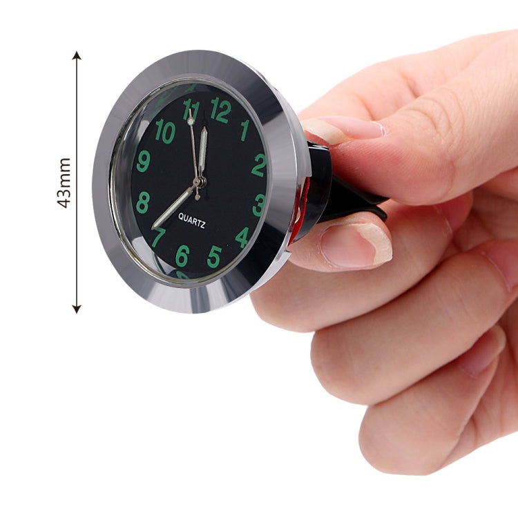 Orologio da auto con luce notturna, orologio elettronico, decorazione per auto al quarzo