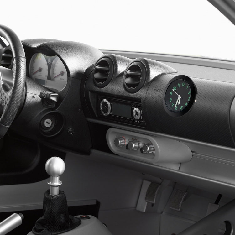 Orologio da auto con luce notturna, orologio elettronico, decorazione per auto al quarzo