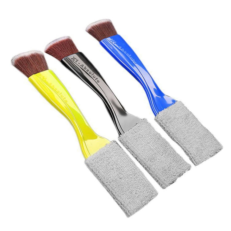 2 PCS Spazzola per la pulizia della presa d'aria dell'aria condizionata per auto Strumento per la pulizia degli interni dell'auto Polvere Spazzola per capelli morbida, Soft Hair Brush