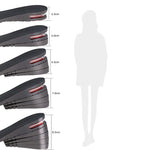 2 paia 032 Regola la soletta interna in altezza Soletta tagliabile taglia libera, Black Single Layer (about 2.5cm), Black 2 Layers (about 4cm), Black 3 Layers (about 5.5cm), Black 4 Layers (about 7cm), Black 5 Layers(about 8.5cm)