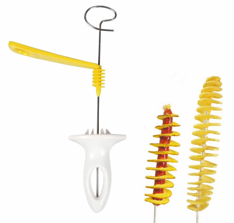 Affettatrice a spirale per patate in acciaio inox 24 cm