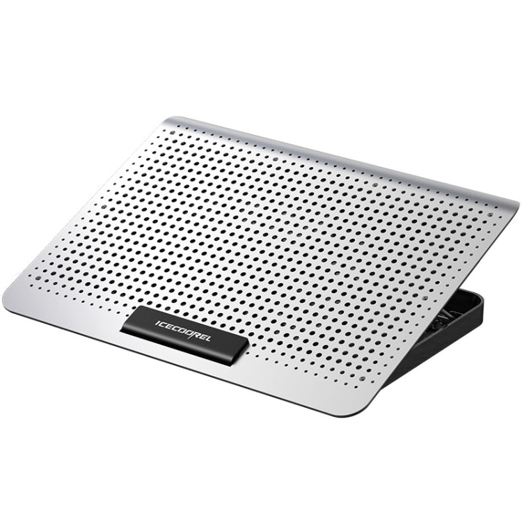 ICE COOREL Ventola del radiatore in lega di alluminio per laptop Staffa di raffreddamento per notebook silenziosa, Space Silver, Tungsten Gold Black, Six-Fan Space Silver, Six-Fan Tungsten Gold Black
